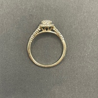 Ladies 9ct Yellow Gold Diamond Cluster Ring