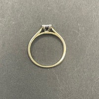 Ladies 9ct Yellow Gold Diamond Ring