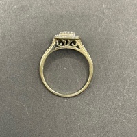 Ladies 9ct Yellow Gold Diamond Cluster Ring