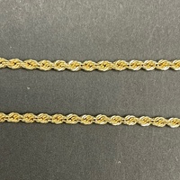 Ladies 18ct Yellow Gold Twist Rope Link Necklace