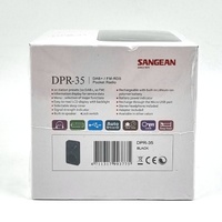 Sangean DPR-35 DAB+ FM Pocket Radio Black LCD Display Rechargeable