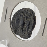 Islamic Zengid Sinjar Imad al-Din Zengi II AE Dirham Double Eagle Coin