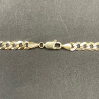 Unisex 9ct Yellow Gold Curb Link Chain & Crucifix Pendant