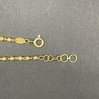 Ladies 22ct Yellow Gold Rada & Bead Link Necklace