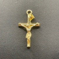 Unisex 14ct Yellow Gold Crucifix Cross Pendant