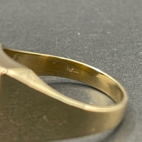 Men's 9ct Yellow Gold Black Onyx Gemstone Ring