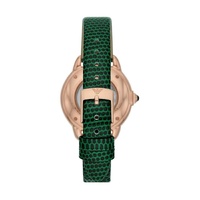 Emporio Armani Mia Automatic Ladies Watch AR60073 Green Leather Strap