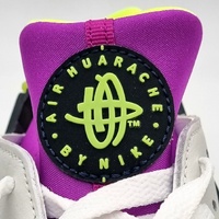 Nike Air Huarache Run ‘91 QS AH8049-101 White Black Neon Yellow 12