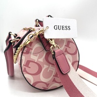 Guess Anessa Cylinder Bag Crossbody Peony Multi Chain Shoulder Purse
