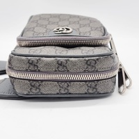 Gucci Ophidia GG Supreme Mini Bag 752565 Small Crossbody Purse Handbag Grey