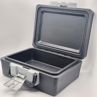 Safe Box Black Security Safe 2 Keys Portable Lockable Home Office Box