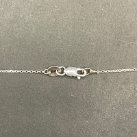Unisex 9ct White Gold Belcher Link Necklace