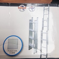 Large View Kimberley Sliding Attic Ladder Max Height 3m Folded 1310x310x176mm