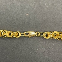 Unisex 18ct Yellow Gold Fancy Link Necklace