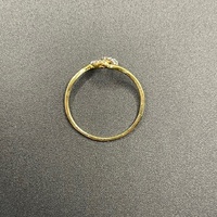 Ladies 18ct Yellow Gold Natural Diamond Ring