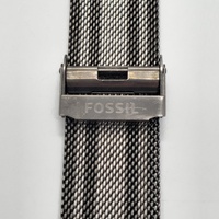 Fossil BQ2463 Mens Analog Watch 44mm Blue Dial Stainless Steel Mesh Bracelet