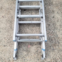 Bailey 3 Tier Slide Ladder Aluminium Folding Step Ladder Durable