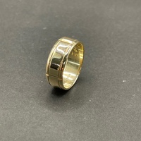 Mens 10ct Yellow Gold Band Ring