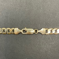 Mens 9ct Yellow Gold Curb Link Necklace