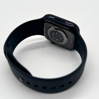 Large View Apple Watch Series 9 41mm Midnight Aluminum Case with Sport Band GPS A2978