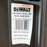 DeWalt ToughSystem 2.0 Tool Box Set DWST83402-1 Stackable Rolling Portable