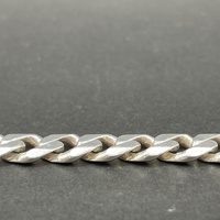 Mens 925 Sterling Silver Curb Link Bracelet