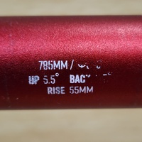 Large View Funn Upturn Handlebars 785mm 55mm Rise MTB BMX MTB Bike Bar Red