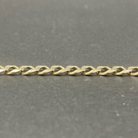 Unisex 9ct Yellow Gold Curb Link Bracelet