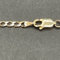 Unisex 9ct Yellow Gold Curb Link Necklace