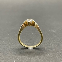 Ladies 18ct Yellow Gold Cubic Zirconia Ring