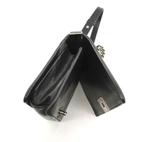 Large View Chanel Arabesque Boy Flap Embossed Calfskin Medium Bag Silver Hardware