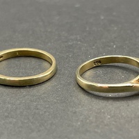 Ladies 9ct Yellow Gold Diamond Ring Set