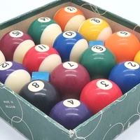 Large View Aramith 1 7/8 Inch Pool Ball Set with Pioneer Chalks Billiard Set