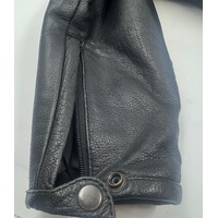 RJays Sports Jacket II Black Leather Motorcycle Jacket Mens Size 38