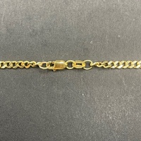 Unisex 18ct Yellow Gold Tight Curb Link Necklace