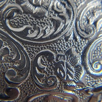 Ladies Lucerne Swiss Made Pocket Watch Silver Tone Vintage Ornate Design