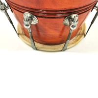Large View Dholak Honey Colour Bolt Clasp Drum with Carry Bag Portable Hand Drum