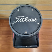 Large View Titleist 9.5 Inch Golf Bag Tour Staff Cart 6-Way Divider Black Red White