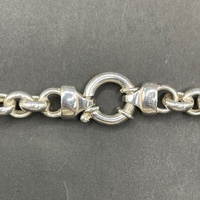 Ladies 925 Sterling Silver Belcher Link Necklace