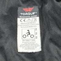 Torque Black Leather Motorcycle Jacket XXXL Biker Cruiser Touring