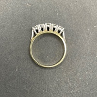 Ladies 18ct Yellow Gold Natural Diamond Band Ring