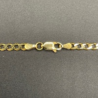 Unisex 9ct Yellow Gold Curb Link Necklace