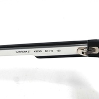 Carrera 27 XSZ/9O Navigator Sunglasses Black White Grey 62mm Grey Lens