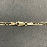 Unisex 9ct Yellow Gold Figaro Link Necklace