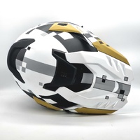 M2R Hybrid Pix Motocross Helmet Medium 57-58cm Grey Black ECE 22.05