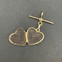 Ladies 9ct Yellow Gold Heart Locket Fob Pendant