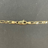 Unisex 9ct Yellow Gold Figaro Link Necklace