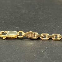 Unisex 9ct Yellow Gold Cable Link Necklace