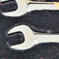 Snap-On Collector Wrench Set 5pc 24K Gold Engraved Nickel Chrome Boxed