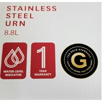Goldair 8.8L Electric Urn Stainless Steel Hot Water Boiler GSSU120